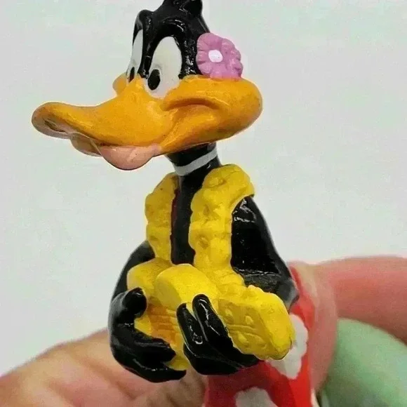 VTG Looney Tunes, Daffy Duck, Fun In The Sun, Applause, PVC Figure, 3", Hawaii - Picture 7 of 10